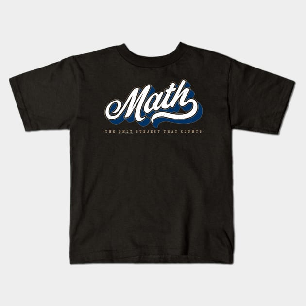 Math Counts Kids T-Shirt by zawitees